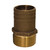 GROCO 3\/4" NPT x 1" Bronze Full Flow Pipe to Hose Straight Fitting [FF-750]