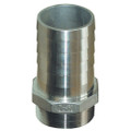 GROCO 1" NPT x 1" ID Stainless Steel Pipe to Hose Straight Fitting [PTH-1000-S]
