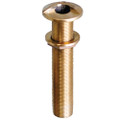 GROCO 1-1\/4" Bronze Extra Long High Speed Thru-Hull Fitting w\/Nut [HSTHXL-1250-W]