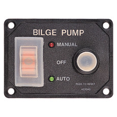 Sea-Dog Splash Guard Bilge Pump Panel w\/Circuit [423046-1]