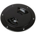 Sea-Dog Quarter-Turn Smooth Deck Plate w\/Internal Collar - Black - 5" [336355-1]