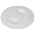 Sea-Dog Quarter-Turn Smooth Deck Plate w\/Internal Collar - White - 6" [336360-1]