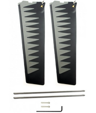 Hobie Mirage ST Turbo Fin Kit Gray Black