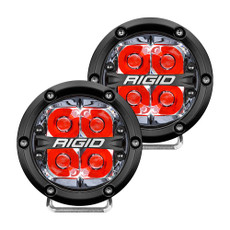 RIGID Industries 360-Series 4" LED Off-Road Spot Beam w\/Red Backlight - Black Housing [36112]