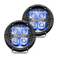 RIGID Industries 360-Series 4" LED Off-Road Spot Beam w\/Blue Backlight - Black Housing [36115]