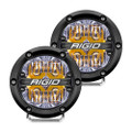 RIGID Industries 360-Series 4" LED Off-Road Fog Light Drive Beam w\/Amber Backlight - Black Housing [36118]