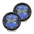 RIGID Industries 360-Series 4" LED Off-Road Fog Light Drive Beam w\/Blue Backlight - Black Housing [36119]