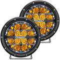 RIGID Industries 360-Series 6" LED Off-Road Fog Light Spot Beam w\/Amber Backlight - Black Housing [36201]