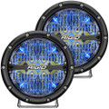 RIGID Industries 360-Series 6" LED Off-Road Fog Light Spot Beam w\/Blue Backlight - Black Housing [36202]