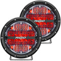 RIGID Industries 360-Series 6" LED Off-Road Fog Light Drive Beam w\/Red Backlight - Black Housing [36205]
