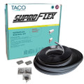 TACO SuproFlex Rub Rail Kit - Black w\/Flex Chrome Insert - 2"H x 1.2"W x 60L [V11-9990BBK60-2]