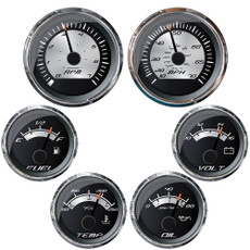 Faria Platinum Box Set Inboard Speed, Tach, Fuel, Voltmeter, Water Temp  Oil Pressure [KTF0186]