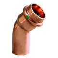 Viega ProPress 1" - 45 Copper Elbow - Street\/Press Connection - Smart Connect Technology [77058]