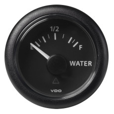 VDO Marine 2-1\/16" (52mm) ViewLine Fresh Water Resistive 0-1\/1 - 8-32V - 3-180 OHM - Black Dial  Round Bezel [A2C59514099]