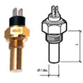 VDO Marine Engine Oil Temperature Sensor - Dual Pole, Spade Term - 50-150C\/120-300F - 6\/24V - 1\/4" - 18 NPTF Thread [323-805-003-002N]