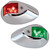 Perko LED Sidelights - Red\/Green - 12V - Chrome Plated Housing [0602DP1CHR]