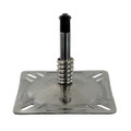 Springfield KingPin 7" x 7" Seat Mount w\/Spring - Polished [1614201-PP]