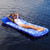Aqua Leisure Supreme Oversized Controued Lounge Hibiscus Pineapple Royal Blue w\/Docking Attachment [APL19977]