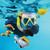 Aqua Leisure Dyna Adult 5-Piece Dive Set - Adult Size M\/L Mens 4.5-8.5\/Ladies 5.5-9.5 [DPX18230S3M]