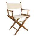 Whitecap Directors Chair w\/Natural Seat Covers - Teak [60044]