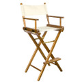 Whitecap Captains Chair w\/Natural Seat Covers - Teak [60048]