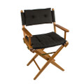 Whitecap Directors Chair w\/Black Cushion - Teak [61041]