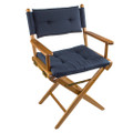 Whitecap Directors Chair w\/Navy Cushion - Teak [61042]