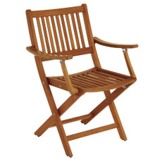 Whitecap Folding Chair w\/Arms - Teak [63070]