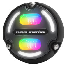 Hella Marine A2 RGB Underwater Light - 3000 Lumens - Black Housing - Charcoal Lens w\/Edge Light [016148-001]