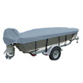 Carver Poly-Flex II Narrow Series Styled-to-Fit Boat Cover f\/12.5 V-Hull Fishing Boats - Grey [70122F-10]