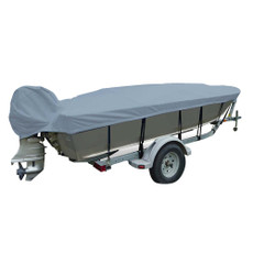 Carver Poly-Flex II Extra Wide Series Styled-to-Fit Boat Cover f\/16.5 V-Hull Fishing Boats - Grey [71116EXF-10]