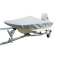 Carver Sun-DURA Styled-to-Fit Boat Cover f\/13.5 Whaler Style Boats with Side Rails Only - Grey [71513S-11]