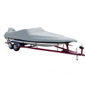 Carver Poly-Flex II Styled-to-Fit Boat Cover f\/16.5 Ski Boats with Low Profile Windshield - Grey [74016F-10]