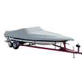 Carver Poly-Flex II Styled-to-Fit Boat Cover f\/19.5 Sterndrive Ski Boats with Low Profile Windshield - Grey [74119F-10]