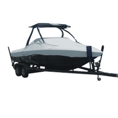Carver Sun-DURA Specialty Boat Cover f\/19.5 Tournament Ski Boats w\/Tower - Grey [74519S-11]