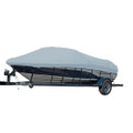Carver Sun-DURA Styled-to-Fit Boat Cover f\/18.5 Sterndrive V-Hull Runabout Boats (Including Eurostyle) w\/Windshield  Hand\/Bow Rails - Grey [77118S-11]