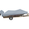 Carver Sun-DURA Styled-to-Fit Boat Cover f\/17.5 Wide Style Bass Boats - Grey [77217S-11]