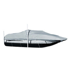 Carver Sun-DURA Styled-to-Fit Boat Cover f\/22.5 Sterndrive Deck Boats w\/Walk-Thru Windshield - Grey [95122S-11]
