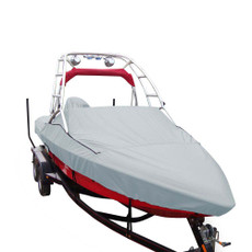 Carver Sun-DURA Specialty Boat Cover f\/19.5 Sterndrive V-Hull Runabouts w\/Tower - Grey [97119S-11]