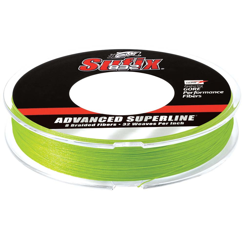 Sufix 832 Advanced Superline Braid - 20lb - Neon Lime - 1200 yds