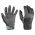 Mustang Traction Closed Finger Gloves - Grey\/Blue - Medium [MA600302-269-M-267]