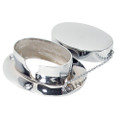 Whitecap Chain & Rope Deck Pipe 4" x 2-1\/4" Chrome Plate [S-114C]