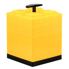 Camco 44512 FasTen Yellow 2" x 2" Leveling Blocks with T-Handle 
