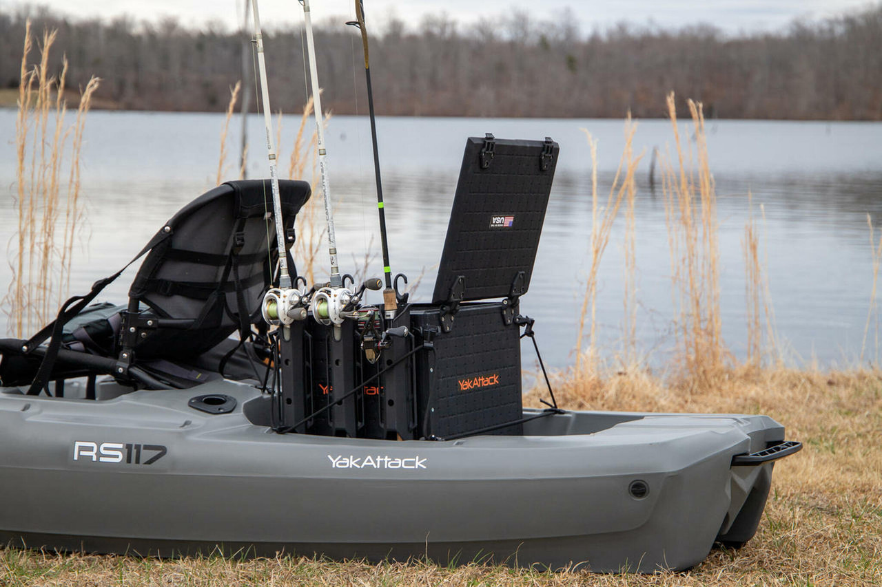 Delaware Paddlesports carries the YakAttack BlackPak Pro Kayak Fishing Crate  - 13 x 16