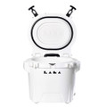 LAKA Coolers 30 Qt Cooler w\/Telescoping Handle  Wheels - White [1079]