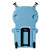 LAKA Coolers 30 Qt Cooler w\/Telescoping Handle  Wheels - Blue [1080]