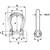 Wichard Not Self-Locking Bow Shackle - 16mm Diameter - 5\/8" [01247]