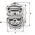 Wichard Double Folding Pad Eye - 6mm Diameter - 15\/64" [06564]