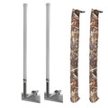 C.E. Smith 60" Post Guide-On w\/I-Beam Mounting Kit  Camo Wet Lands Post Guide-On Pads [27648-903]
