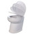 Jabsco Deluxe Flush 17" Angled Back 12V Raw Water Electric Marine Toilet w\/Remote Rinse Pump  Soft Close Lid [58220-3012]